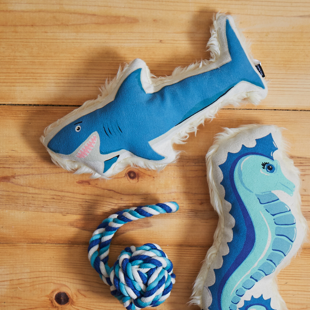Shark Canvas Dog Toy