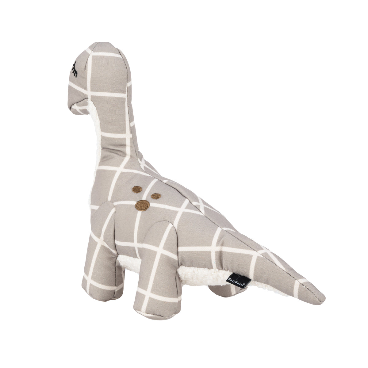 Plaid Dinosaur Dog Toy