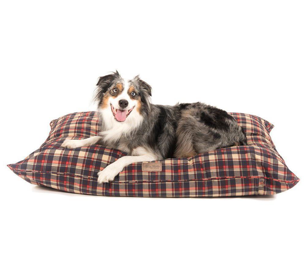 Harry Barker Buffalo Check Small Envelope Pet Bed Cover Only - Red at Riverbend Home