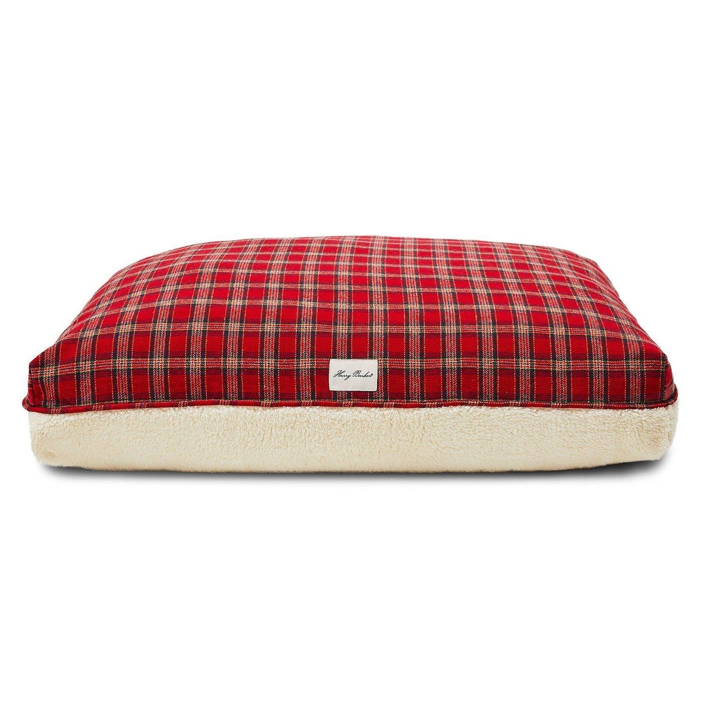 Bed Cover - Plaid Sherpa Rectangle Dog Bed Cover
