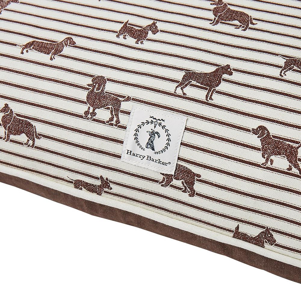 Bed Cover - Ticking Rectangle Dog Bed Cover
