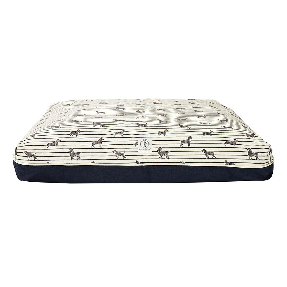 Bed Cover - Ticking Rectangle Dog Bed Cover