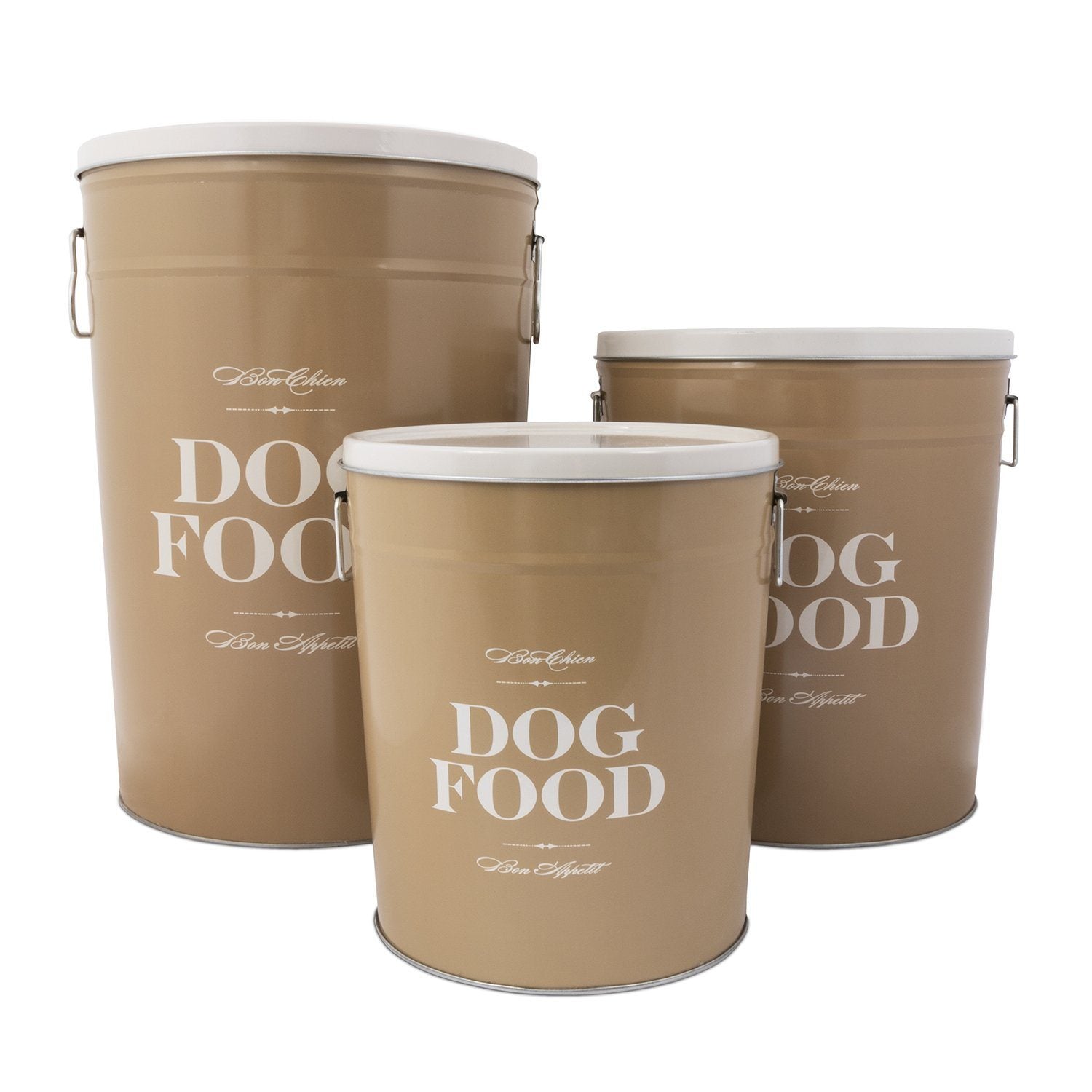 Taupe Bon Chien Dog Food Storage Canister Harry Barker