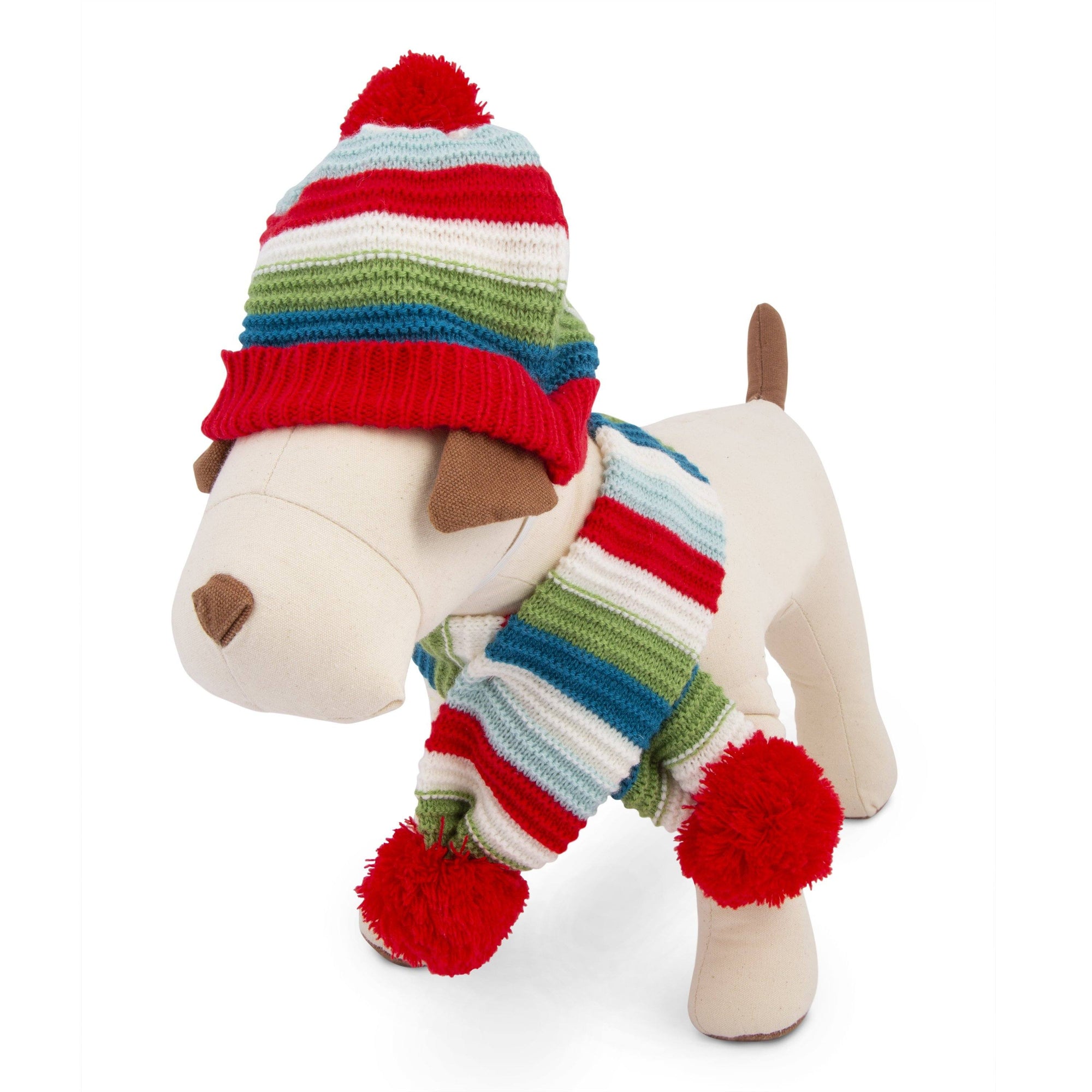 Hat - Striped Sweater-Knit Hat