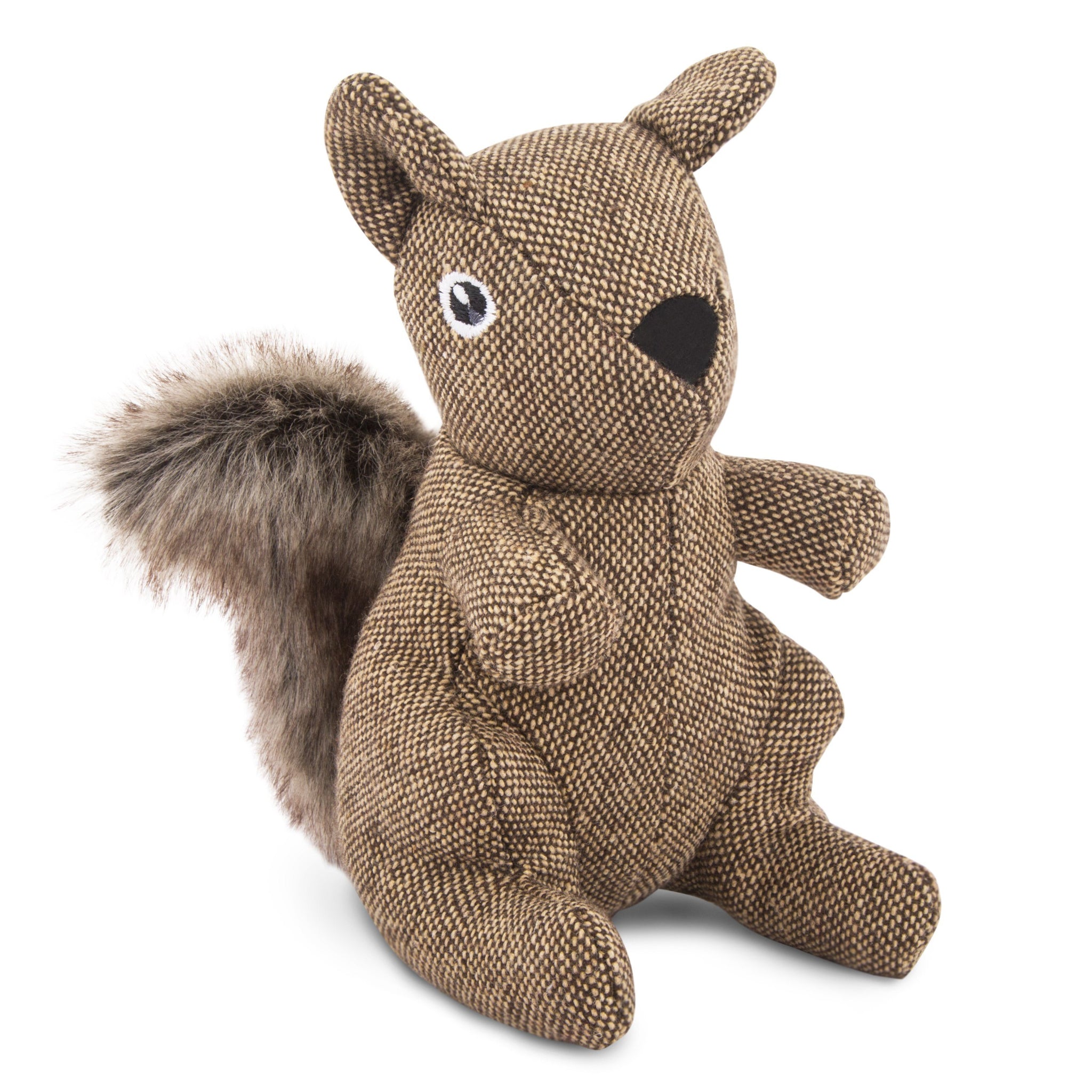 Tweed Squirrel Plush Dog Toy Harry Barker