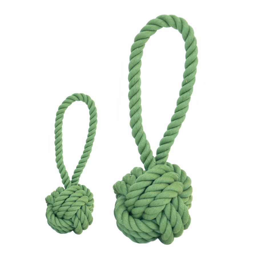 Harry Barker Tug & Toss Small Rope Dog Toy - Green