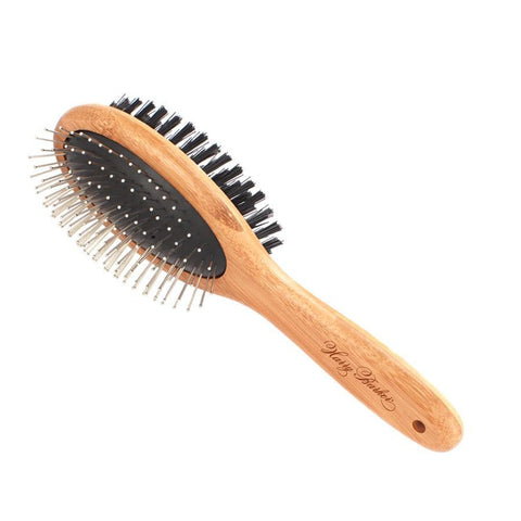 Double Sided Bamboo Dog Grooming Brush – Little Paws Unleashed